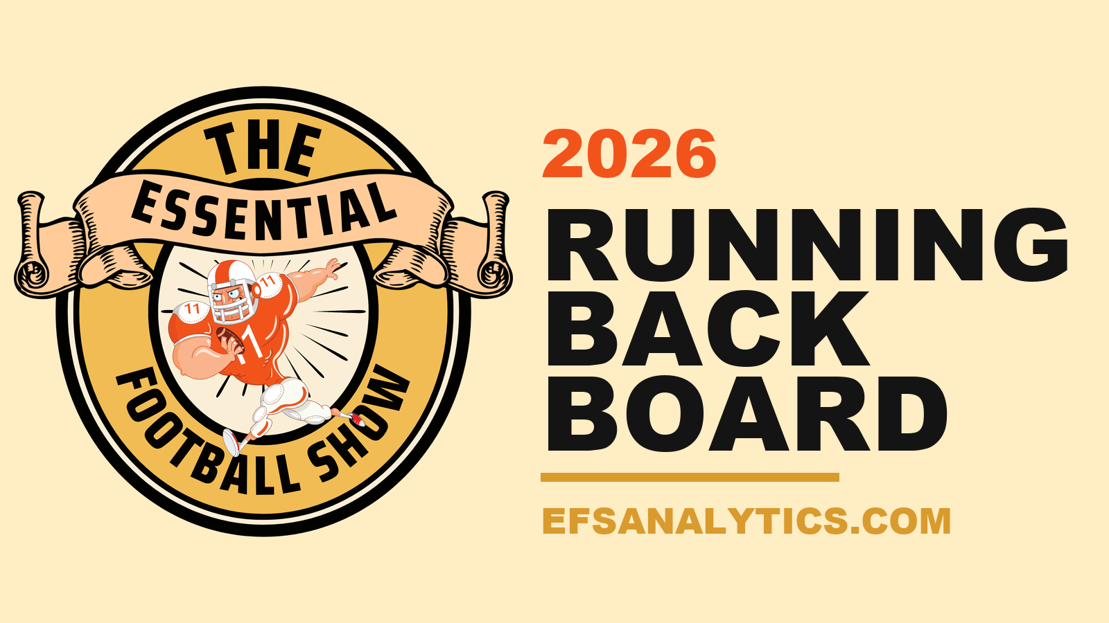 2026 Fantasy Running Back Draft Board